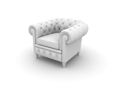 دانلود آبجکت صندلی راحتی مدل Armchair-11
