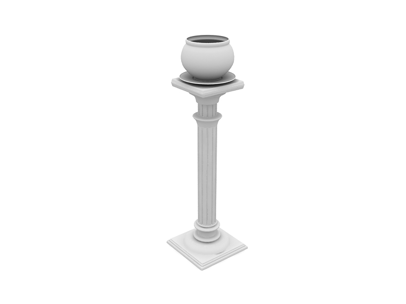 دانلود آبجکت گلدان مدل flowerpot-6