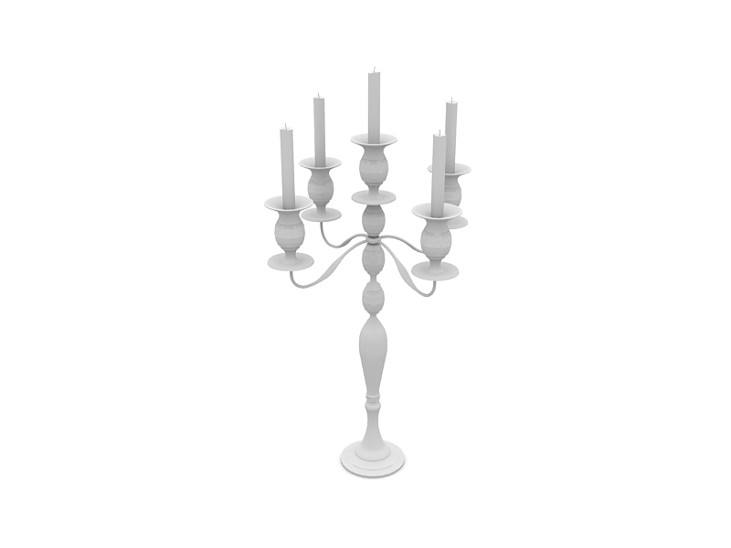دانلود آبجکت شمع مدل Candlestick-1
