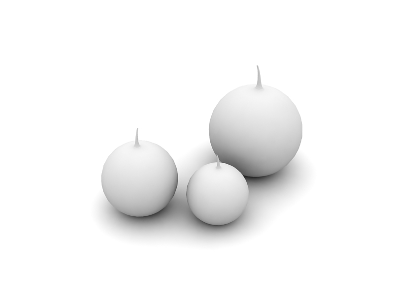 دانلود آبجکت شمع مدل Candlestick-10