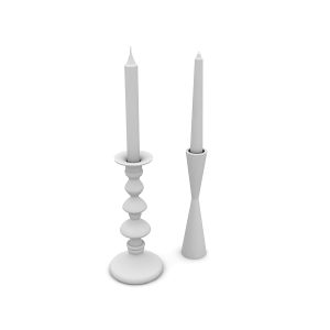 دانلود آبجکت شمع مدل Candlestick-14
