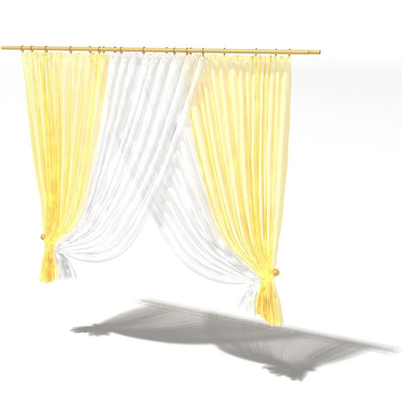 دانلود آبجکت پرده مدل Curtain-14