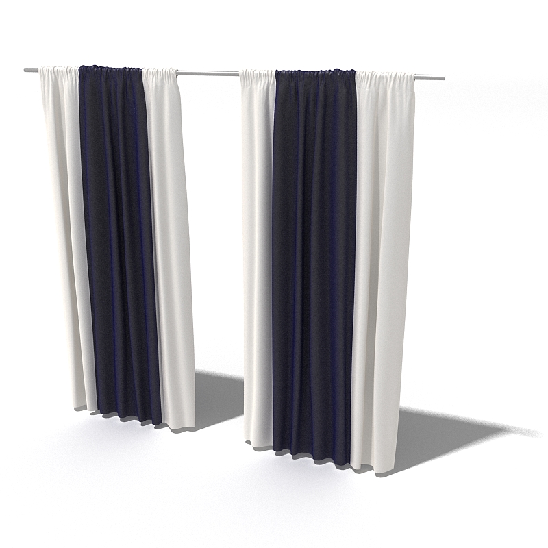 دانلود آبجکت پرده مدل Curtain-24