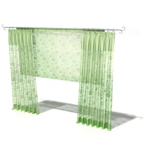 دانلود آبجکت پرده مدل Curtain-26