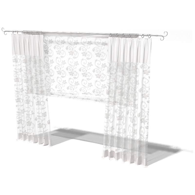 دانلود آبجکت پرده مدل Curtain-27