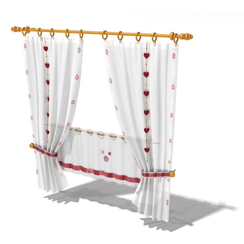 دانلود آبجکت پرده مدل Curtain-29