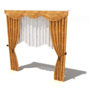 دانلود آبجکت پرده مدل Curtain-30