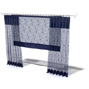دانلود آبجکت پرده مدل Curtain-31
