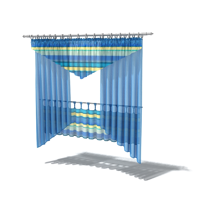 دانلود آبجکت پرده مدل Curtain-32