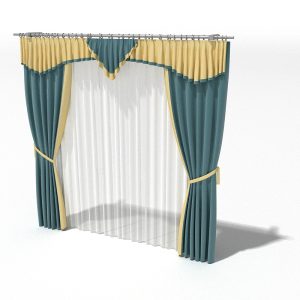 دانلود آبجکت پرده مدل Curtain-33