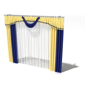 دانلود آبجکت پرده مدل Curtain-34