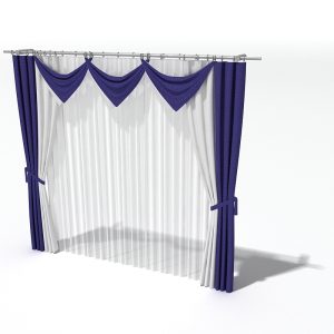 دانلود آبجکت پرده مدل Curtain-35