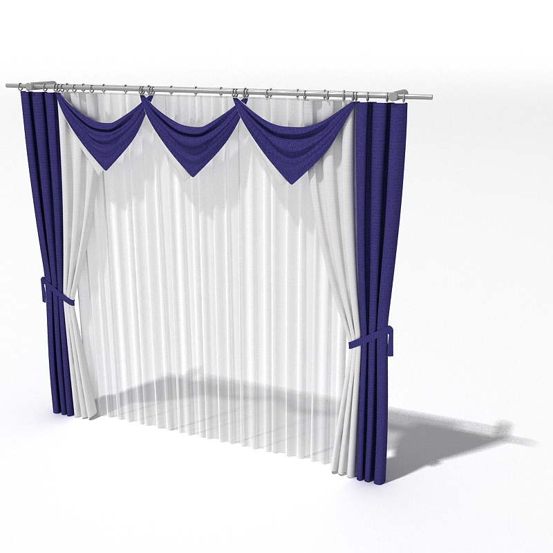 دانلود آبجکت پرده مدل Curtain-35