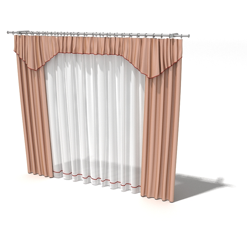دانلود آبجکت پرده مدل Curtain-37