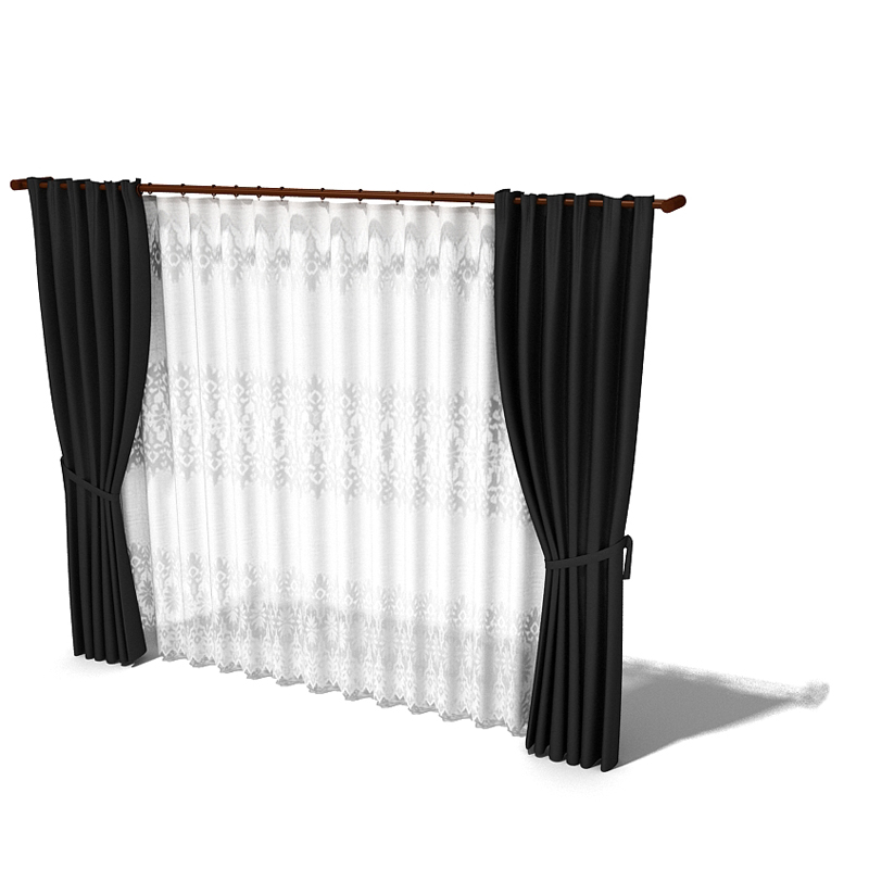 دانلود آبجکت پرده مدل Curtain-38
