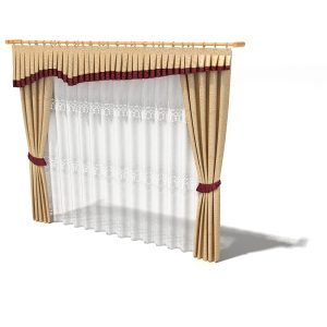 دانلود آبجکت پرده مدل Curtain-40