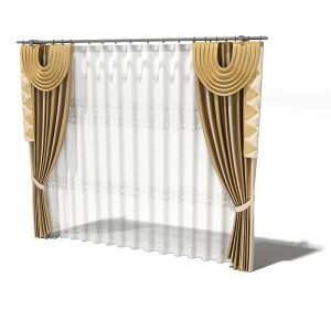 دانلود آبجکت پرده مدل Curtain-42