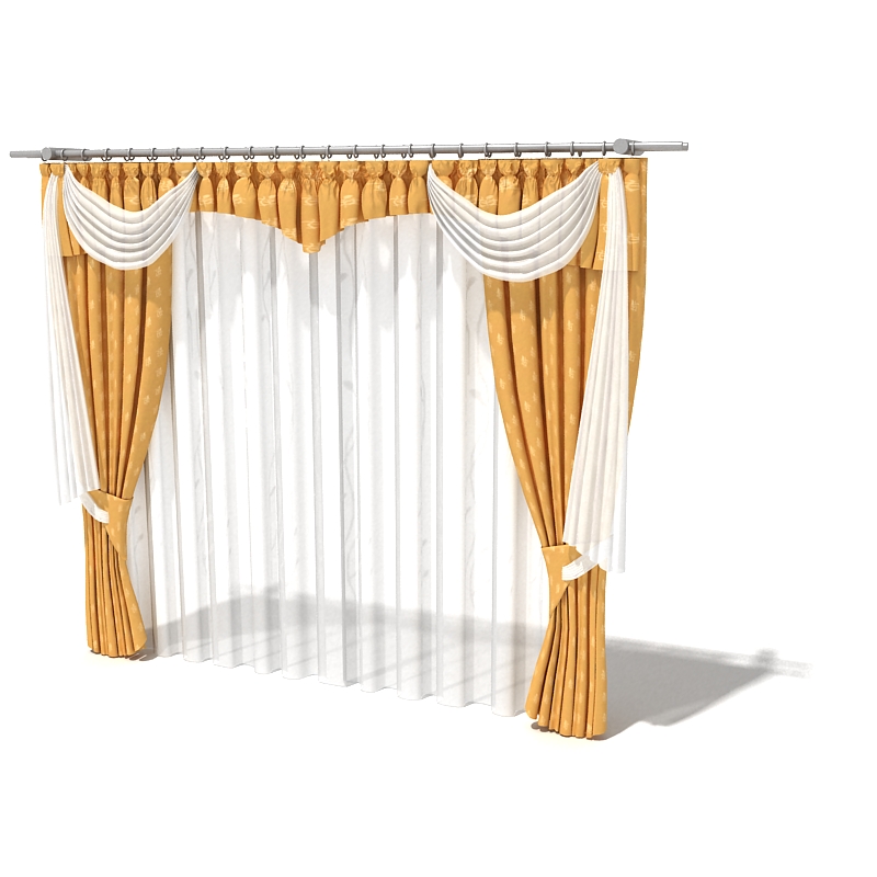 دانلود آبجکت پرده مدل Curtain-43