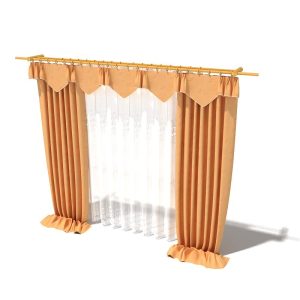 دانلود آبجکت پرده مدل Curtain-45