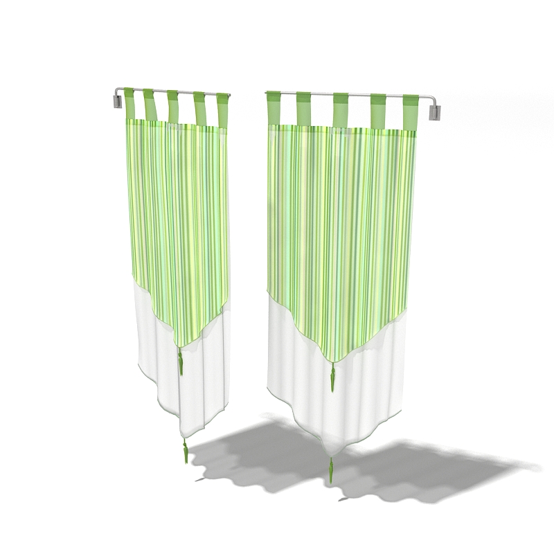 دانلود آبجکت پرده مدل Curtain-9