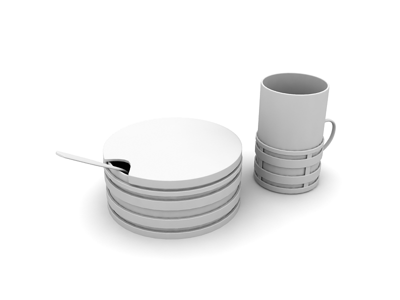 دانلود آبجکت ظرف مدل Dish-11