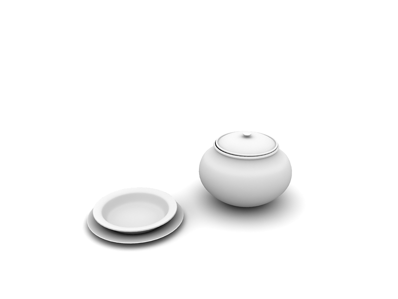 دانلود آبجکت ظرف مدل Dish-3