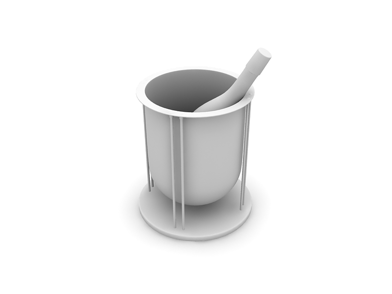 دانلود آبجکت ظرف مدل Dish-8