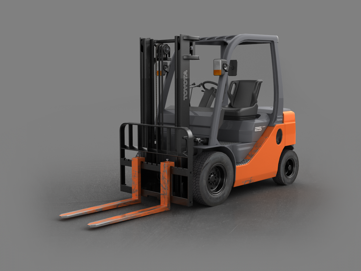 دانلود آبجکت خودرو لیفتراک مدل Emergency-car-11