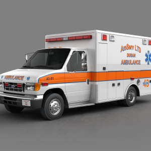 دانلود آبجکت امدادی ضروری مدل Emergency-car-2