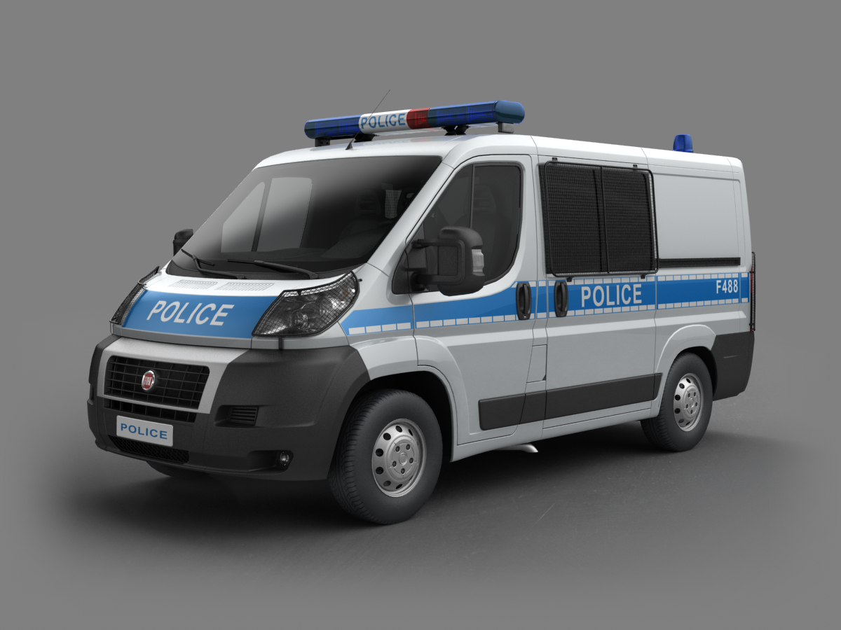 دانلود آبجکت خودرو امدادی مدل Emergency-car-3