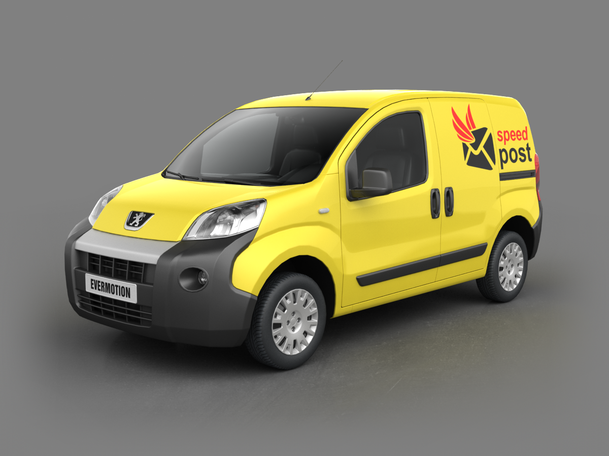 دانلود آبجکت خودرو پستی مدل Emergency-car-7