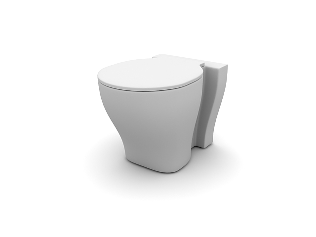 دانلود آبجکت تری‌دی‌مکس توالت فرنگی مدل Toilet-7