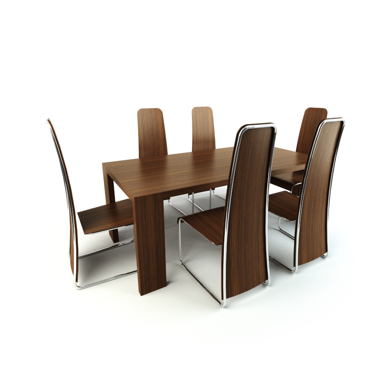 دانلود آبجکت میز ناهار خوری مدل Dining-table-3