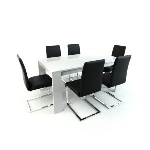 دانلود آبجکت میز ناهار خوری مدل Dining-table-4