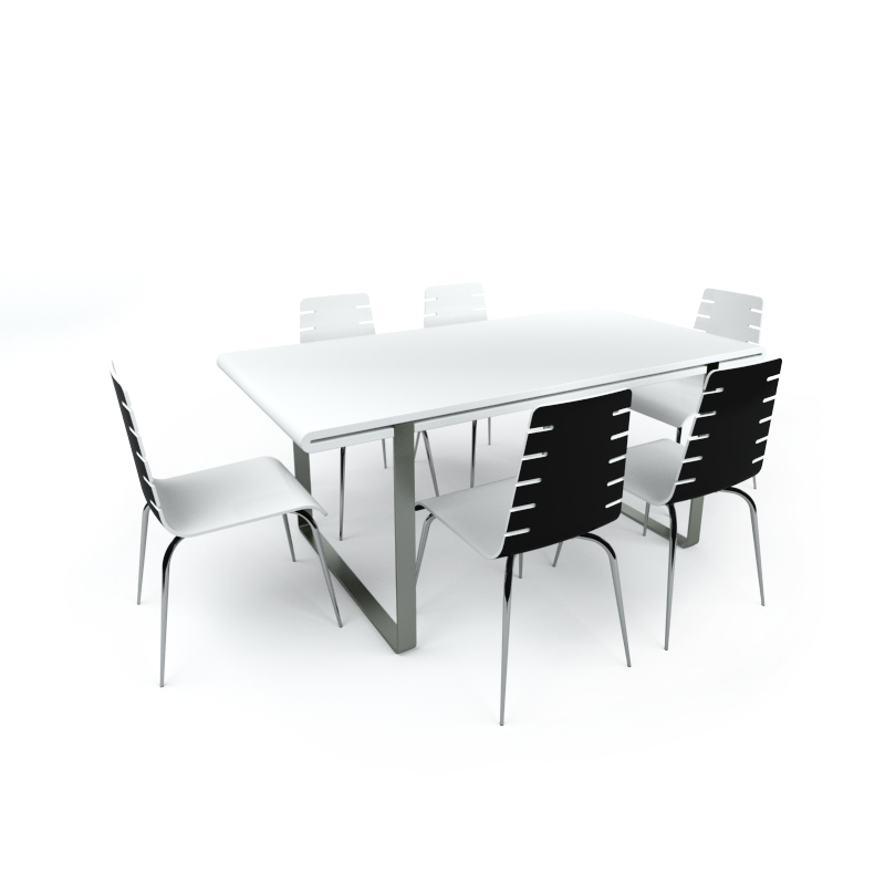 دانلود آبجکت میز ناهار خوری مدل Dining-table-7
