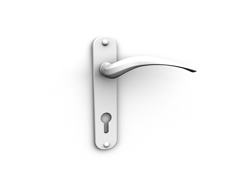 دانلود آبجکت دستگیره درب مدل Door-handle-1
