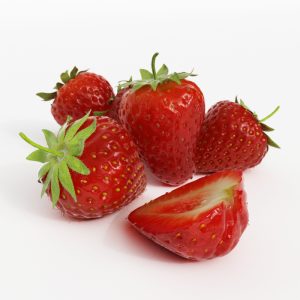 دانلود آبجکت میوه (توت فرنگی) مدل Fruit-24
