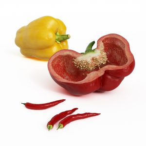 دانلود آبجکت میوه (فلفل دلمه‌ای) مدل Fruit-29