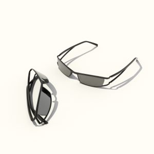 دانلود آبجکت عینک مدل Glasses-2