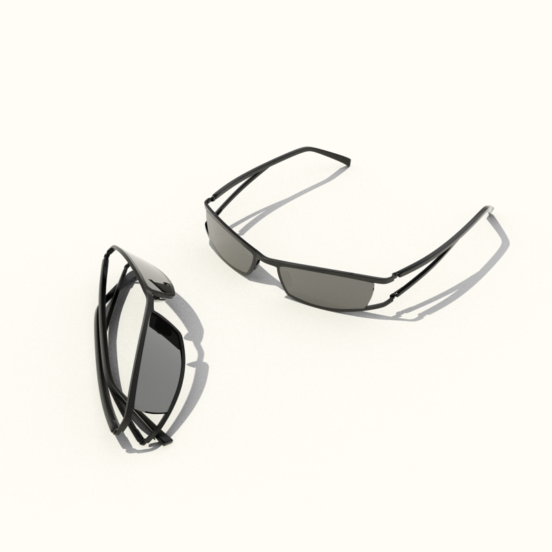 دانلود آبجکت عینک مدل Glasses-2