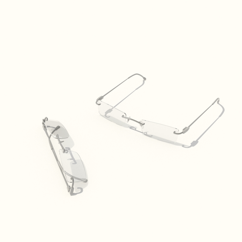 دانلود آبجکت عینک مدل Glasses-5