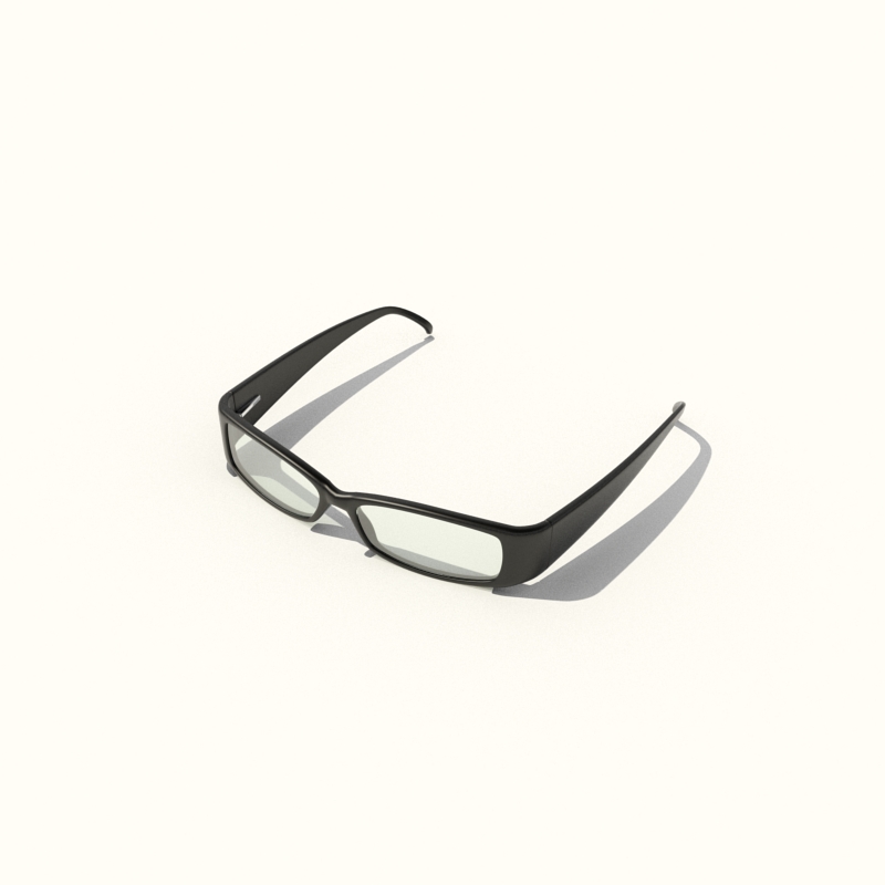 دانلود آبجکت عینک مدل Glasses-6