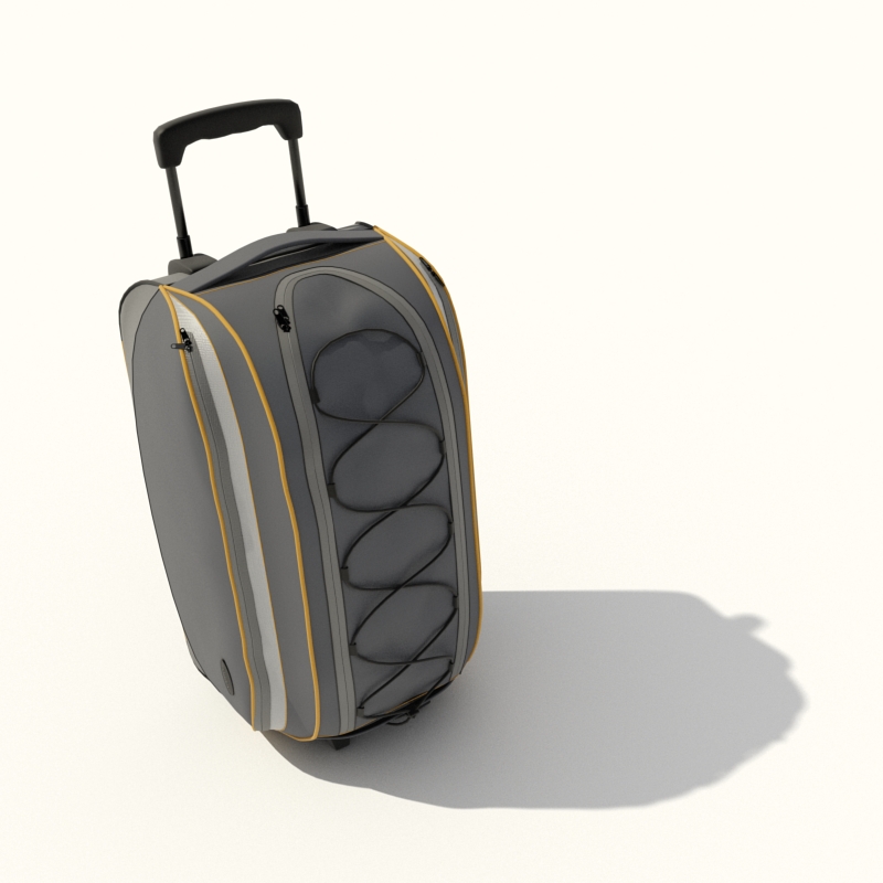 دانلود آبجکت چمدان دسته دار مدل Luggage-5
