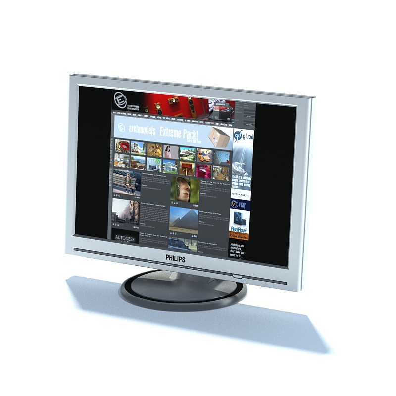 دانلود آبجکت ماکروفر مدل Monitor-23