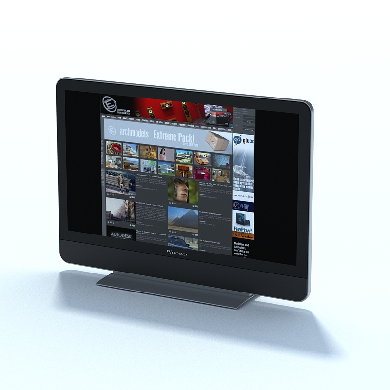دانلود آبجکت ماکروفر مدل Monitor-8