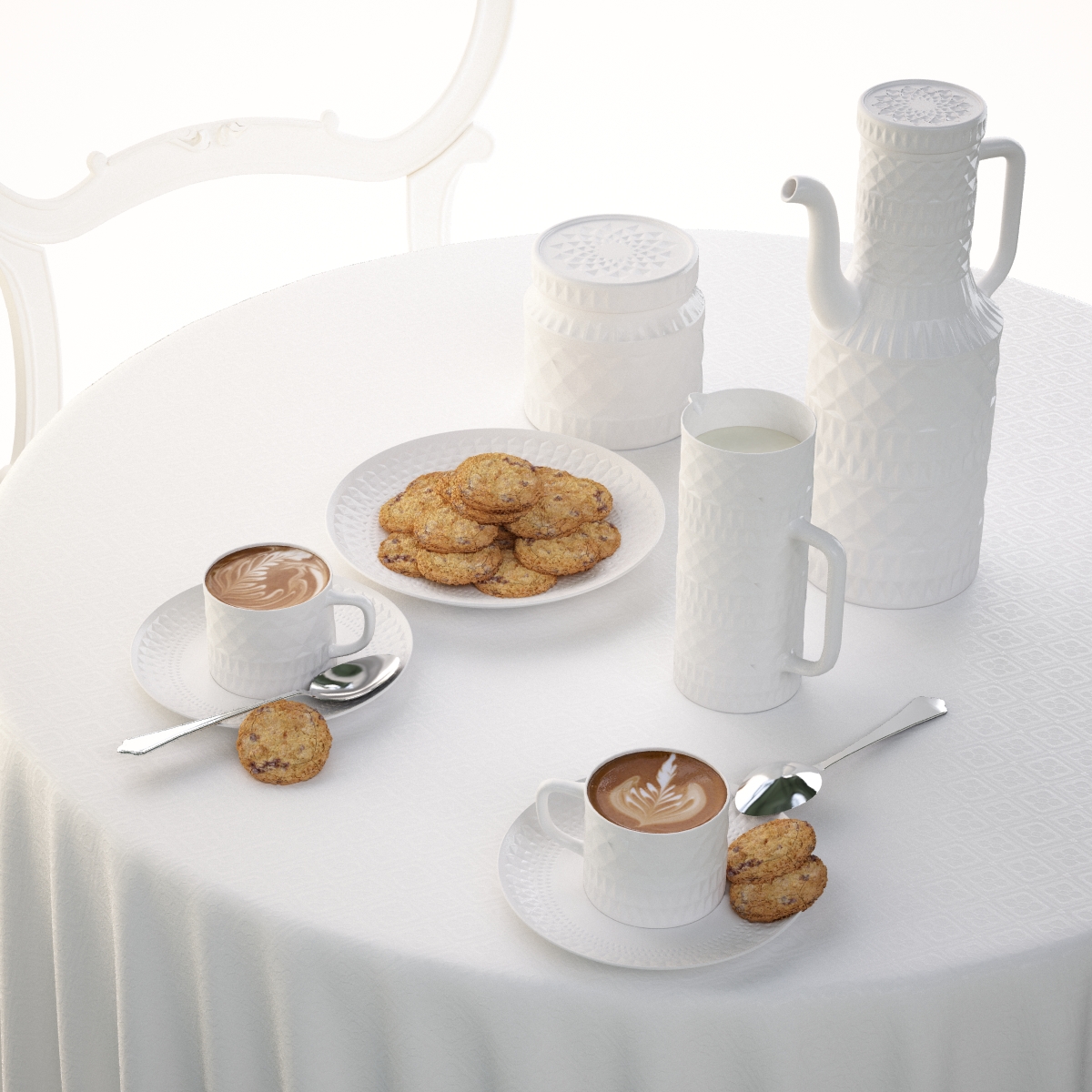 دانلود آبجکت ست ظروف غذاخوری مدل Tableware-set-10