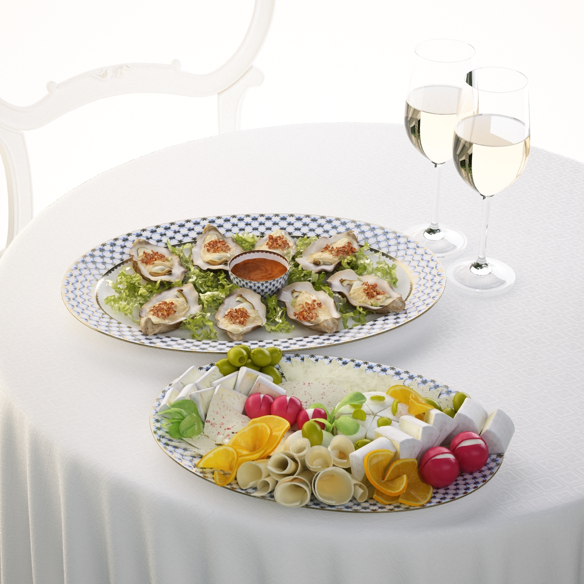 دانلود آبجکت ست ظروف غذاخوری مدل Tableware-set-4