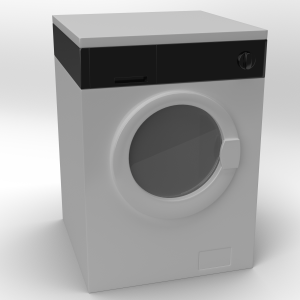دانلود آبجکت ماشین لباسشویی مدل Washing-machine-8