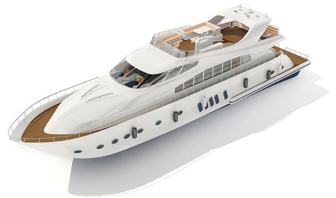 دانلود آبجکت قایق مدل Boat-4