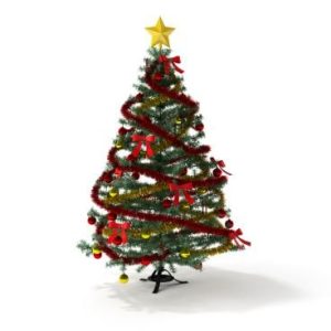دانلود آبجکت وسائل کریسمس (درخت) مدل Christmas-1